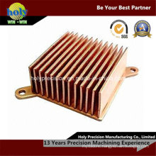 CNC Machining Skiving Fin Copper Heatsink